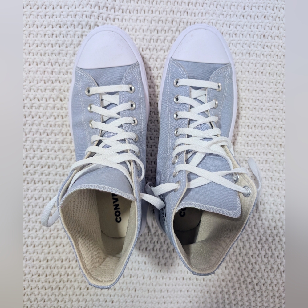 Converse All Star Move High Top Sneaker In Lilac Pewter Blue Size 10 Women's - Picture 2 of 4